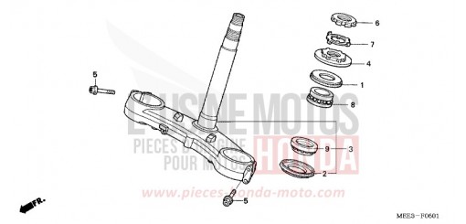 TIGE DE DIRECTION (CBR600RR5/6) CBR600RR6 de 2006